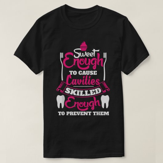 虫歯になるほど甘い  Tシャツ (デザイン正面)