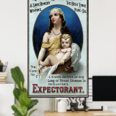 虫状虫類寄生虫及び肺医学1889 ポスター (ホームオフィス)