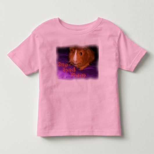 虫目ギニー豚シャツ トドラーTシャツ (正面)