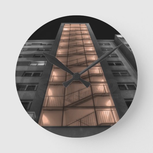 虫目 ラウンド壁時計 (正面)