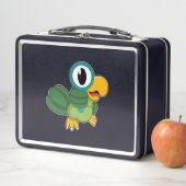 虫眼鏡のオウム メタルランチボックス (インサイチュ)