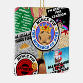 虫眼鏡の下のミンスパイモンタージュ セラミックオーナメント (右)