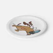 虫眼鏡を使った犬の探偵 ペーパープレート (アングル)