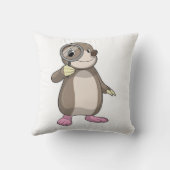 虫眼鏡を使用したモル クッション (裏面)