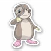 虫眼鏡を使用したモル シール (正面)