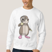 虫眼鏡を使用したモル スウェットシャツ (正面)