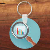 虫眼鏡バーグラフ キーホルダー (正面)