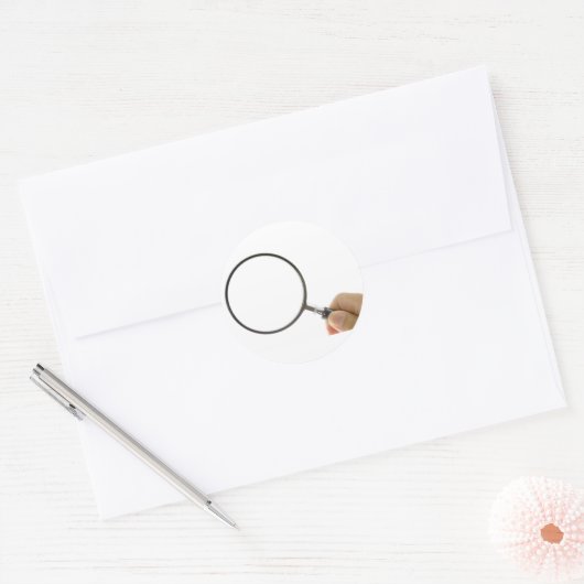 虫眼鏡 ラウンドシール (封筒)