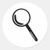 虫眼鏡 ラウンドシール (正面)