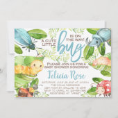 虫虫ベビーシャワー招待状招待状 招待状 (正面)