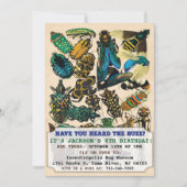 虫虫誕生日招待状 招待状 (正面)