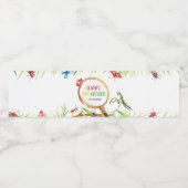 虫虫誕生日水筒ラベル ペットボトルラベル (シングルラベル)