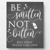 虫除けスプレーのデコー結婚ル記号を噛まない フォトプラーク (正面)