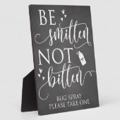 虫除けスプレーのデコー結婚ル記号を噛まない フォトプラーク (側面)