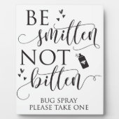 虫除けスプレーのデコー結婚ル記号を噛まない フォトプラーク (正面)