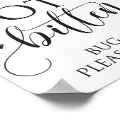 虫除けスプレーのデコー結婚ル記号を噛まない ポスター (角)