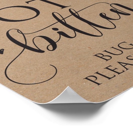 虫除けスプレーのデコー結婚ル記号を噛まない ポスター (角)