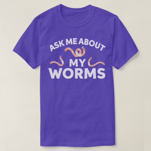 虫頼が付いた Tシャツ (デザイン正面)