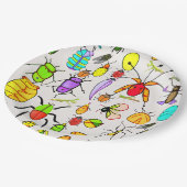 虫風変わり虫 ペーパープレート (アングル)