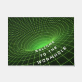 虫食い穴の宇宙の宇宙飛行士の歓迎されたドア・マット ドアマット (正面)