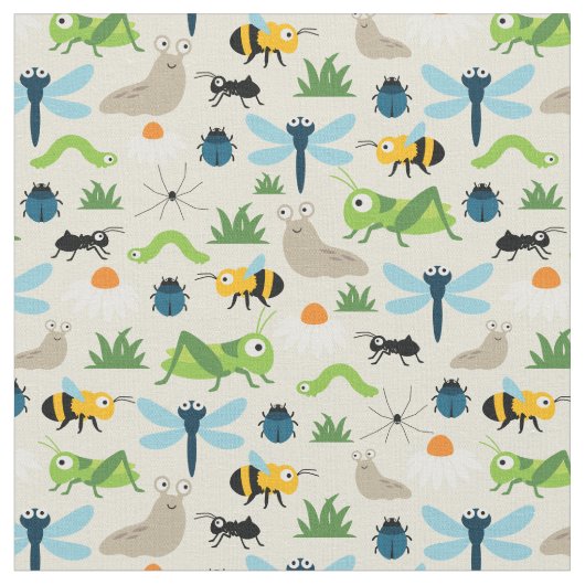 虫 ファブリック (クローズアップ)