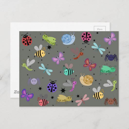 虫 ポストカード (正面/裏面)