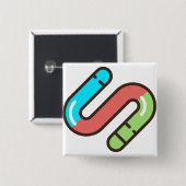 虫 缶バッジ (正面&裏面)