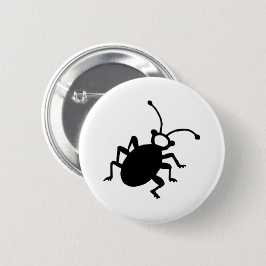 虫 缶バッジ (正面&裏面)