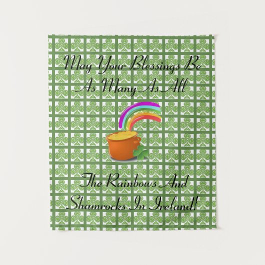 虹およびシャムロック タペストリー (正面)