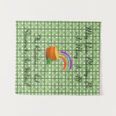 虹およびシャムロック タペストリー (正面(横))