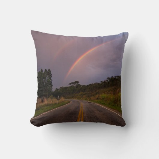 虹および道 クッション (正面)