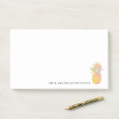 虹および金ゴールドのパイナップルは高い衣服を王冠立てます ポストイット (デスク)