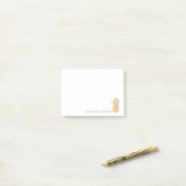 虹および金ゴールドのパイナップル勇気付けられる句 ポストイット (デスク上)