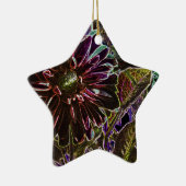 虹および黒いダリア セラミックオーナメント (右)