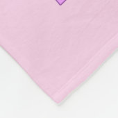 虹かわいらしのユニコーンは生まれ6月に誕生する フリースブランケット (角)