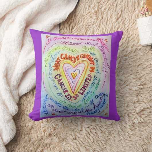 虹がんハート装飾装飾用クッション クッション (ブランケット)