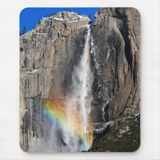 虹が付いているYosemite Falls マウスパッド (正面)