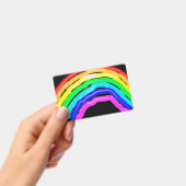 虹が描かれた バッジ (手持ち)