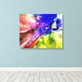 虹が衝突したとき キャンバスプリント (インサイチュ (ウッドフロア))