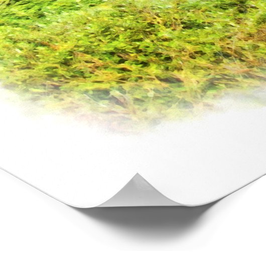 虹が雲に見える ポスター (角)