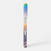 虹とともに舞うペガサス iPhone 16ケース (右側面)