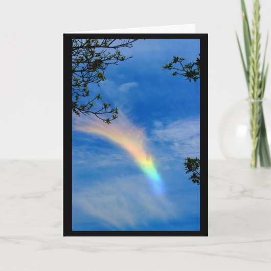 虹とのあなたの日を明るくするちょうどノート カード (正面)