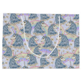 虹との青いユニコーン ラージペーパーバッグ (裏面)