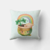 虹とクローバーが楽しめるキュートなガーデンプランター クッション (裏面)