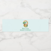 虹とクローバーが楽しめるキュートなガーデンプランター ペットボトルラベル (シングルラベル)