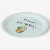 虹とクローバーが楽しめるキュートなガーデンプランター ペーパープレート (アングル)