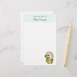 虹とクローバーが楽しめるキュートなガーデンプランター 便箋