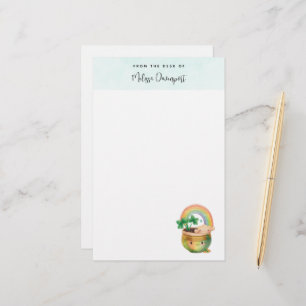 虹とクローバーが楽しめるキュートなガーデンプランター 便箋