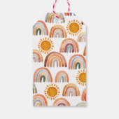 虹とサンシャインありがとうベイビーシャワー ギフトタグ (裏面)