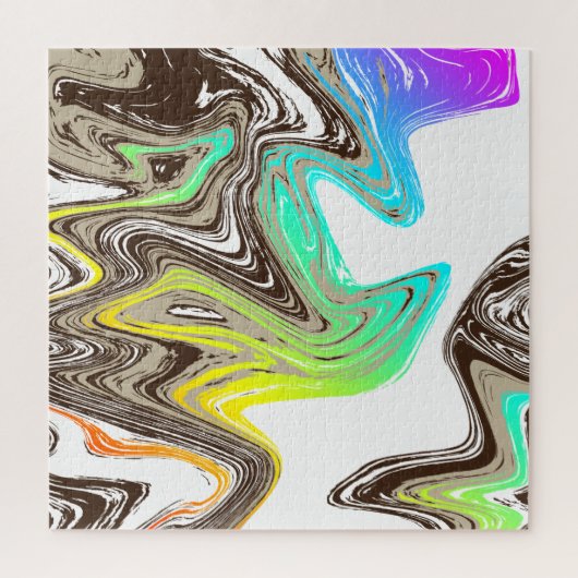 虹とチョコレートの筆致 ジグソーパズル (縦)